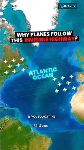 Why Planes Fly So Close Over the Ocean ✈ | North Atlantic Tracks Explained | Oceanic Airspace Facts