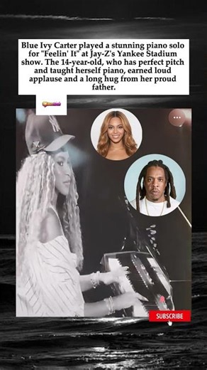 Blue Ivy Stuns Crowd with Piano Solo at Jay-Z's Yankee Stadium Show #jayz #shorts
