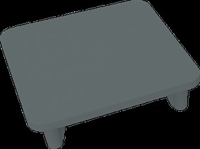 Top Post Cap - For 65mm or 50mm posts - with corner lugs to suit