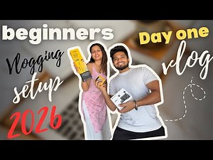 Day 1 Vlogging Journey | beginners required setup for vlogging(2026) | Tripod+selfiestick,microphone