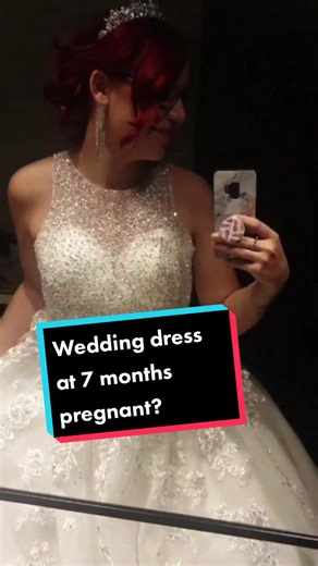 Pregnant Woman Getting Married | Wedding Dress at 7 Months Pregnant
