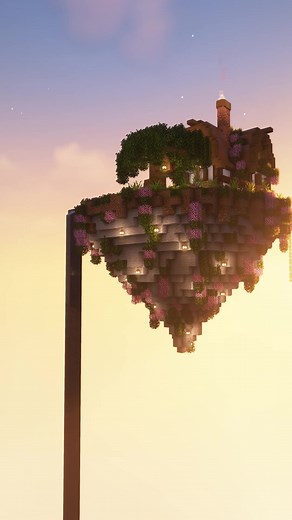 Flying Island Build Tutorial in Minecraft