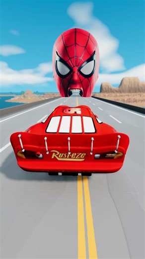 Big Small Cars vs Heroes in BeamNG.drive #56