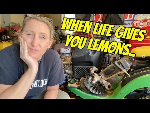 Briggs Engine EXPLODED on this John Deere Rider! Making the most out of a bad situation.