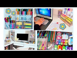 Desk organization asmr | organizando mi escritorio.
