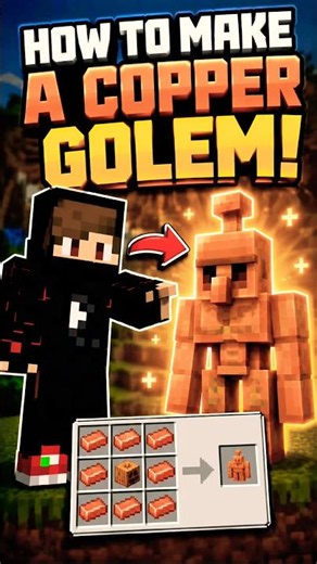 How To Make a Copper Golem in Minecraft! 🤯