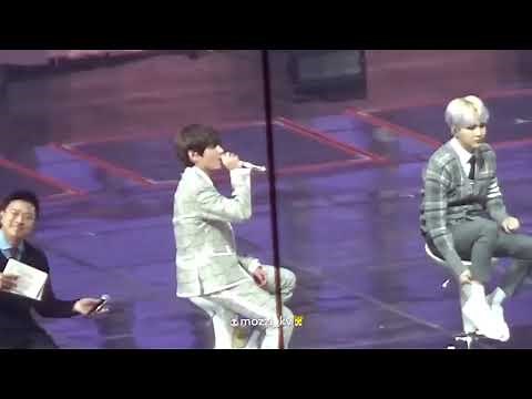 BTS(방탄소년단) Taehyung(뷔) singing '4 o'clock' acapella version live at BTS 4th Muster