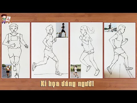 Kí họa dáng người | Tập vẽ dáng người | Cách vẽ dáng người | Hình tượng con người trong mĩ thuật P5