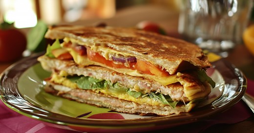 Gâteau de crêpes salé