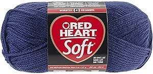 Red Heart Soft Yarn, Navy