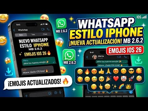 WhatsApp iPhone Style NEW UPDATE MB 2.6.2 IOS EMOJIS 26