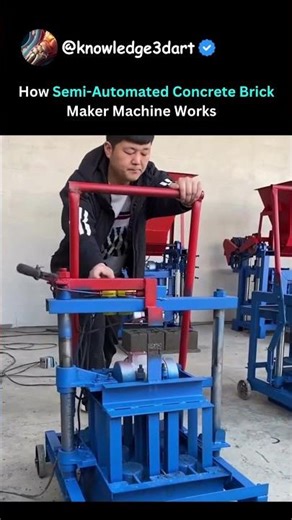 How Semi-Automated Concrete Brick Maker Machine Works