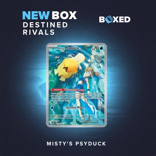 New set releases deserve new boxes! You're Destined for Great Pulls! Embrace your destiny and check out the latest drops for Pokémon. | Boxed TCG