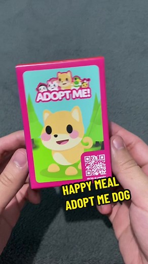 Unboxing McDonalds Happy Meal - Adopt Me Dog Toys