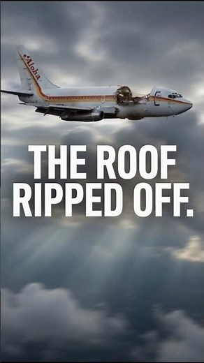 The Roof Ripped Off a Plane at 24,000 Feet — And It Still Landed! #AlohaAirlines #Flight243 #Shorts