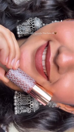 Brown Lipcombo That Suits All Skintones#lips #lipstick #lipcombo