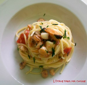 Spaghetti aux fruits de mer pour 2 personnes - Recettes - Elle à Table