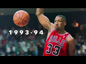 Scottie Pippen Full Season Highlights Without Jordan 1993-94 (3rd in MVP)