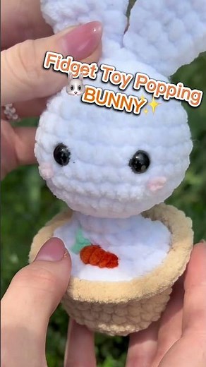 Fidget Toy Popping Bunny CROCHET PATTERN, NO SEW