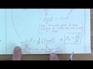 Lec18 - Particle Kinetics (Theory & Examples) Angular Momentum Conservation