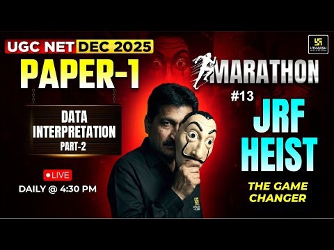UGC NET DEC 2025 | Data Interpretation Marathon – Part 2 #13 | Paper 1| Anil Sir