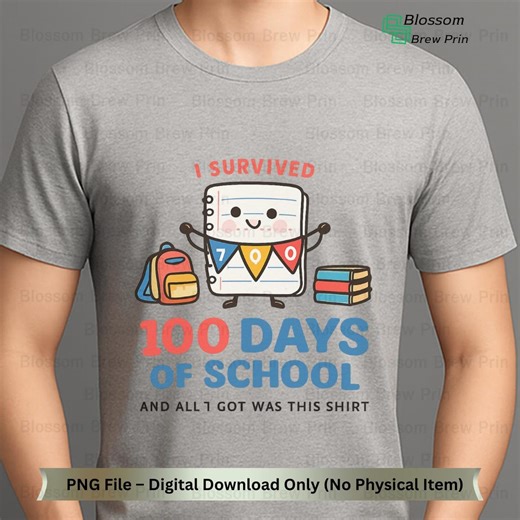 100 Days of School PNG Clipart (digital Download) – Teacher Notebook Cartoon - Etsy Australia