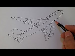 How To Draw An Airplane Take-Off Easy Step By Step - Plane Drawing