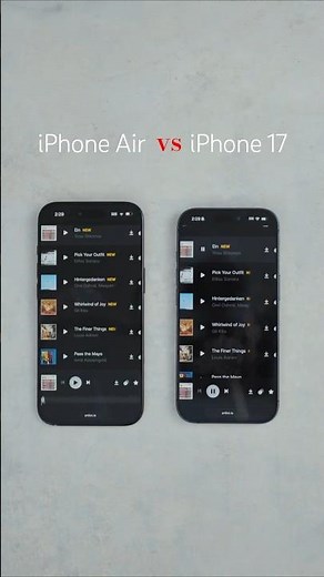 iPhone Air vs iPhone 17 Speaker Test
