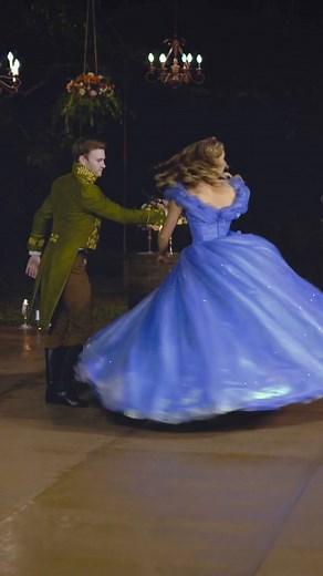 Bella Mae's Designs on Instagram: "Well….I saw it was #ruffles for todays theme of #fallforcostume Ruffles, frills, flounces, oh my! The #Cinderella dress has A LOT of them! 600 yards of hem to be exact! But the finished result made it so worth it! ➡️ And now for why I “fell out of my curtsy” and why we might not look entirely “in” character! After 3+ hours of filming the dance, scene by scene, we decided to dance through the entire thing with no breaks for moving the dress out of the way or cat