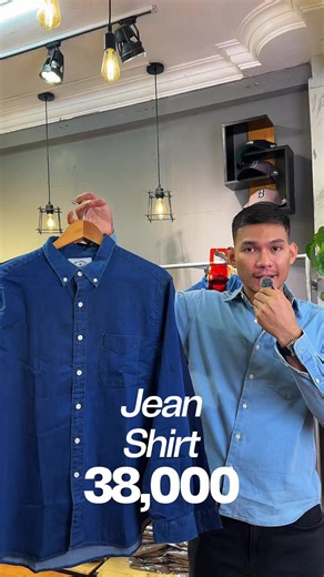 Deep Blue Jean long shirt size chart 100/105/110 — 38,000 KS