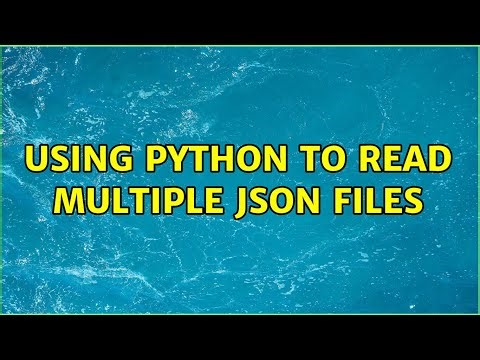 Using Python to read multiple JSON files