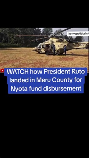 President Ruto's Visit to Meru for Nyota Fund Disbursement
