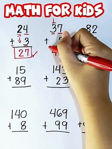 18K views · 1.3K reactions | MATH FOR KIDS || Addition  #math #mathteachergon #mathreview #mathtutorials | Math Tutorials | Facebook