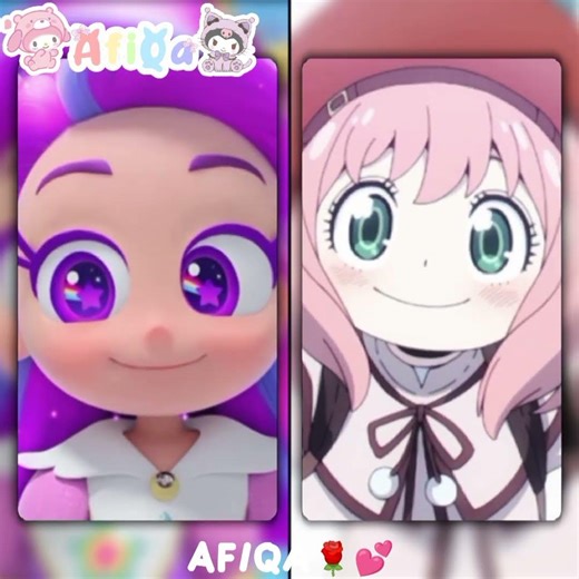 Imut banget sih mereka😖💕 #purplestar #anyaforger #spyxfamily #rainbowbubblegem #fyppage #rameindong