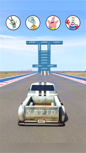 SpongeBobSquarePants VS Container 🥶🙀#usashorts #gtav #gaming