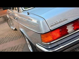 w123 Mercedes-Benz 280 E the most powerful and richly equipped model, 1980