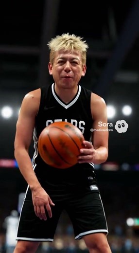 ロボットAI選手とホリエモンがバスケットボールで1ON1対決して圧勝する世界線 #ホリエモン #aiロボット #1on1 #basketball #バスケットボール