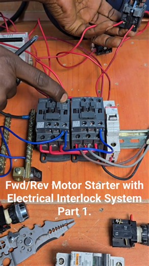 1.9K views · 42 reactions | Fwd/Rev Motor Starter with Electrical Interlock System Part 1. #tbt #electrician #vlog #Valec #engineer | Dili Ogbuenyi | Facebook