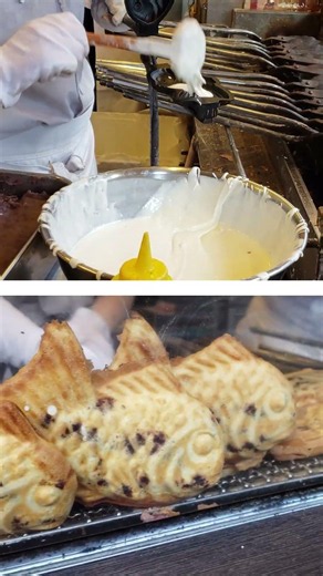 MY FAVORITE Japanese Street Food: Taiyaki! #asmr #food #japanesefood #japantravel