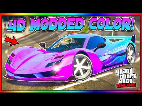 *EASY* 4D MODDED PAINTJOB ON ANY CAR IN GTA 5 ONLINE! (Modded Crew Color Paintjob Tutorial)