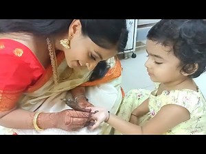 anvi vichare | ठिपक्यांच्या रांगोळी मधील अभिनेत्रीने काढली अन्वी ला ठिपक्यांची मेहंदी | fun ❤️❤️❤️