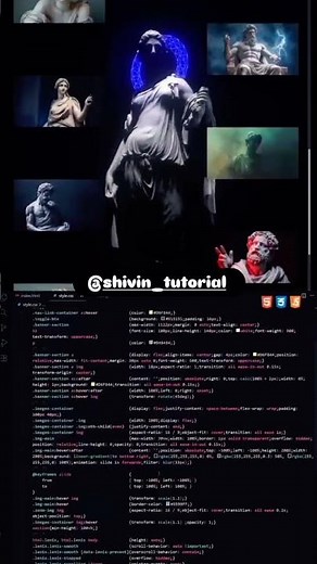 3D Statue | HTML | CSS | JS | #coding #3danimation #shorts #statue #shortsfeed #programming