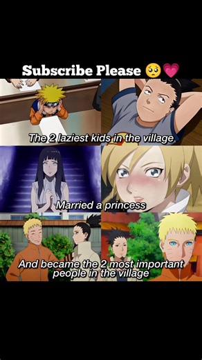 Lazy kids ➜ Princesses ➜ Village legends 🙌 #naruto #hinata #shorts #anime #ninja #legend