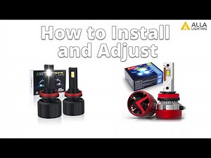 How to Install | Adjust | Aim LED Headlight' Beam Pattern Push & Spin?