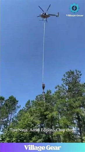 Amazing skills using helicopter as a gadget tool to proon tall trees 🌴 #amazing #tools #gadget