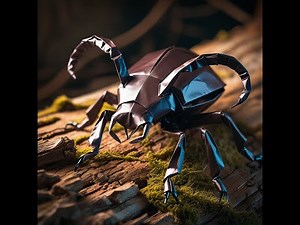 How to Make an Origami Stag Beetle | Cool Insect Paper Craft Tutorial
