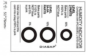 [Hot Item] Humidity Indicator Card, Electronic Component Humidity Detection Card
