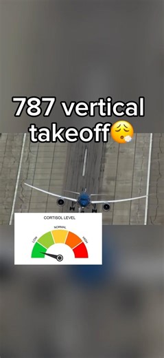 787 takeoff vs vertical✈️ low cortisol😮‍💨
