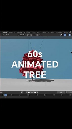 Realistic Animated Tree in Blender in 1 Minute Easy Tutorial