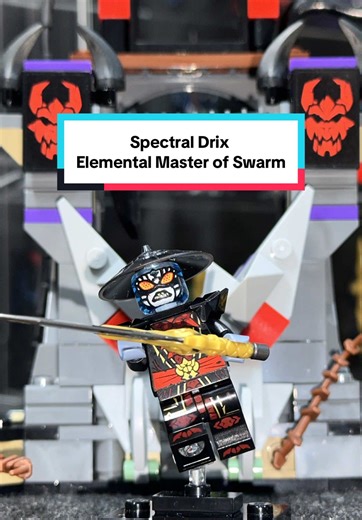 Spectral Drix - The Forbidden Five. Elemental Master of Swarm🐝 #legoninjago #ninjagodragonsrising #giratinazane #LEGO #minifigures #custom #forbiddenfive #drix #ninjago #legotiktok #ninjagotok #reviewdochoi #fyp